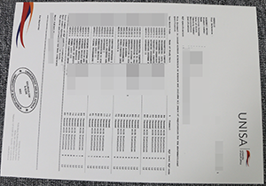 fake transcript of University of South Africa