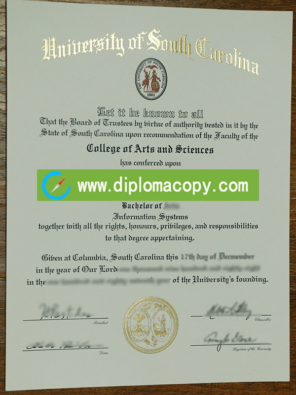 USC Fake Diploma. Where to Order Fake University of South Carolina ...