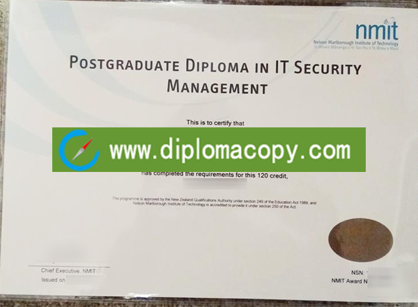 order fake diploma of Nelson Marlborough Institute of Technology, NMIT degree