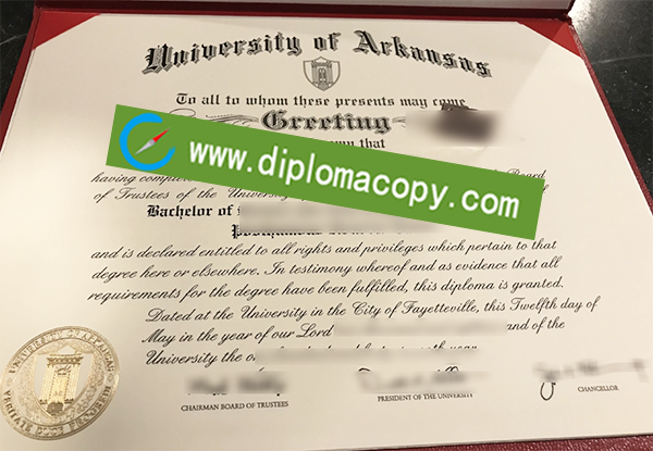 University of Arkansas diploma, fake University of Arkansas degree