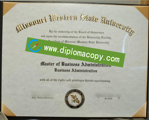 Missouri Western State University degree, Missouri Western State diploma