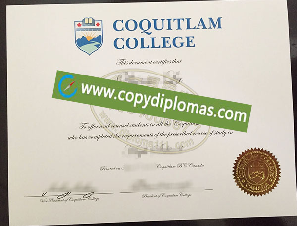 Coquitlam College diploma, Coquitlam College degree